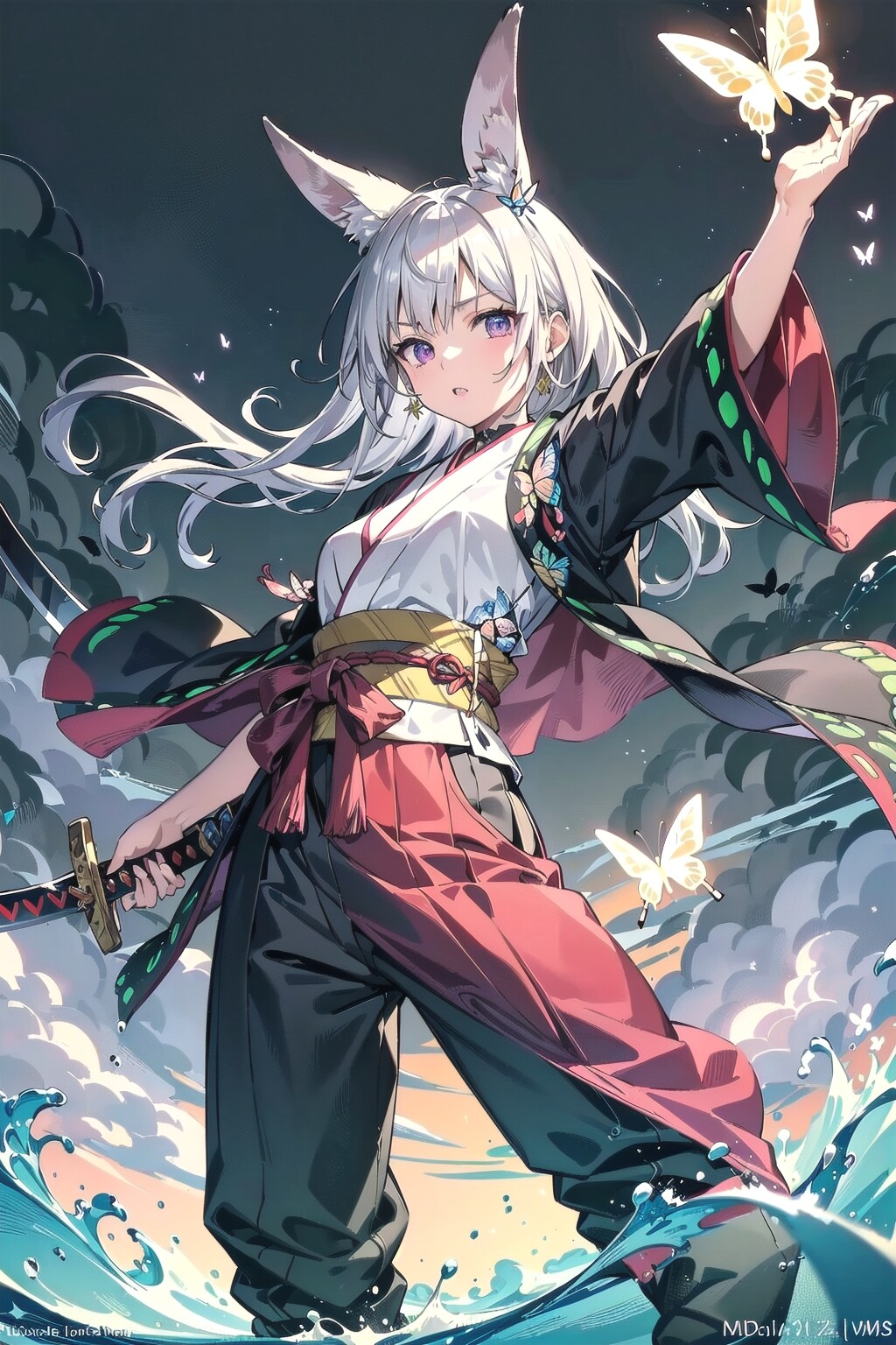 鬼滅のみみちゃん🐰🦋‪