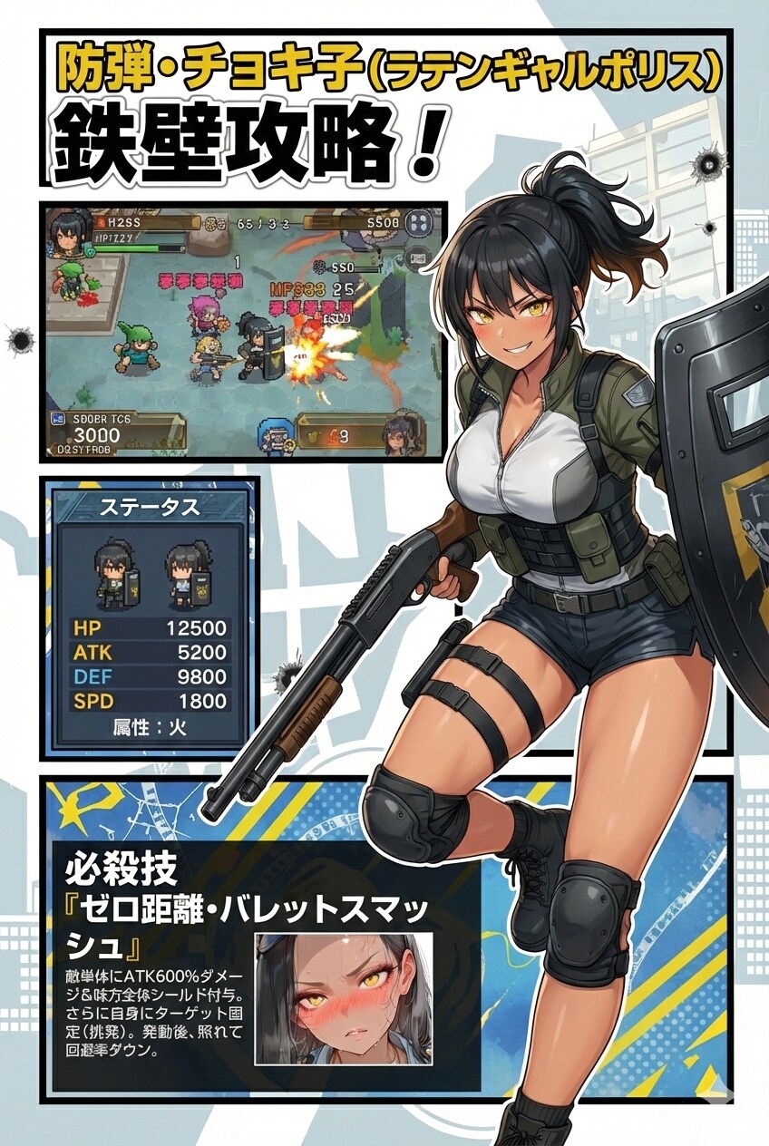 防弾・チョキ子鉄壁攻略！