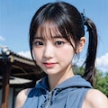パーカーでポロリ 6枚目