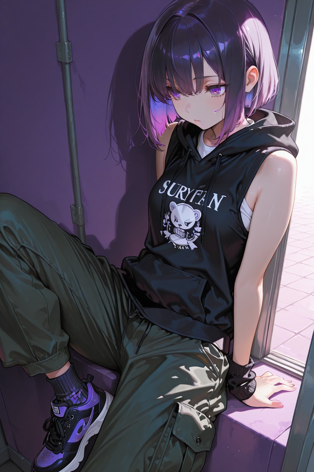 紫色が似合う女の子87