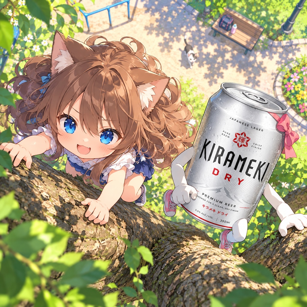 木登りする小さな女の子