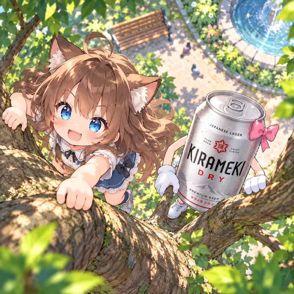 木登りする小さな女の子