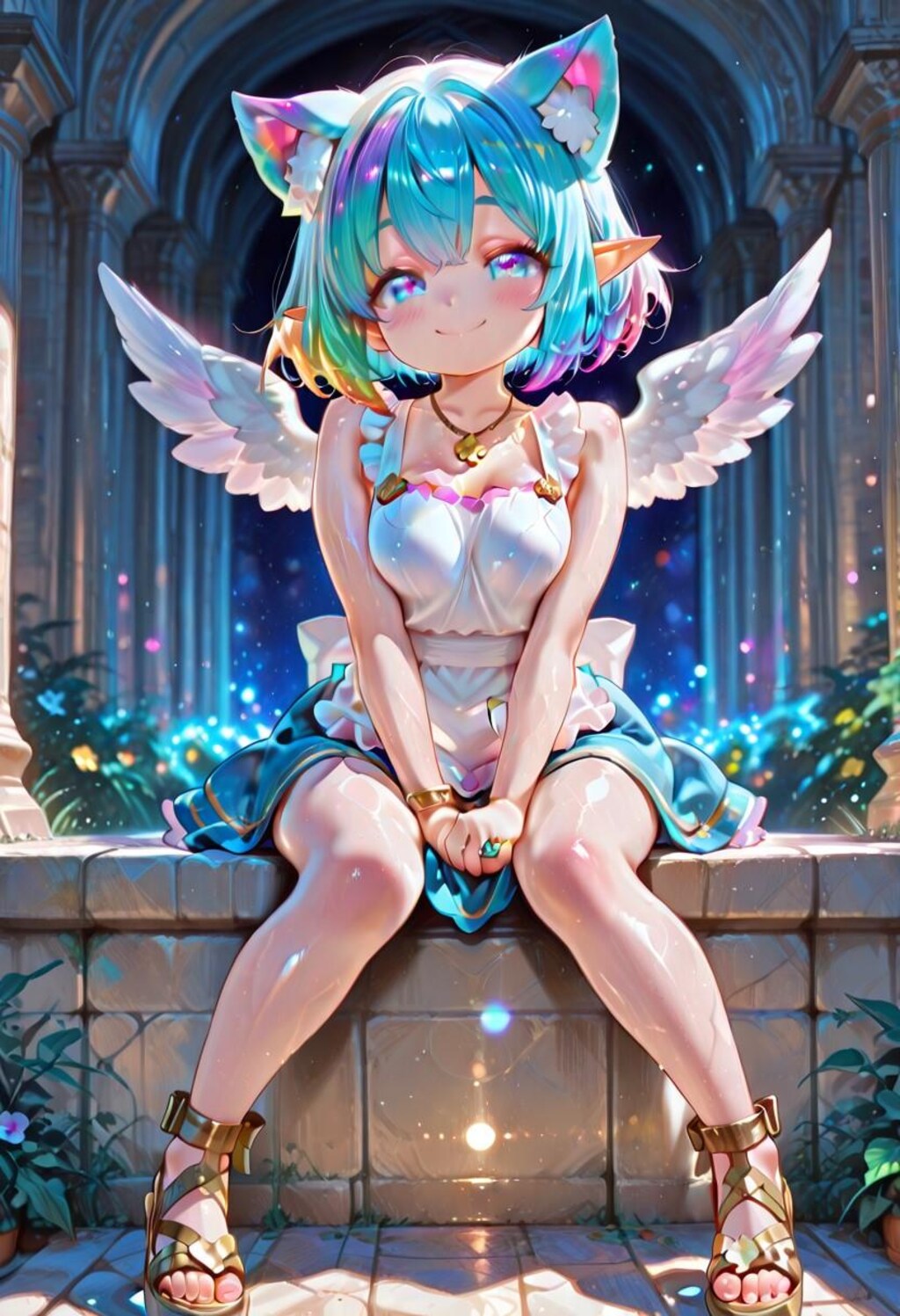 12枚）屋上を散歩する天使さん①