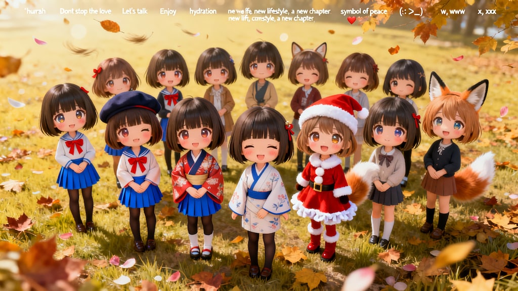 サンタ服の練習したヤツ、ちびちゃんの不発動。