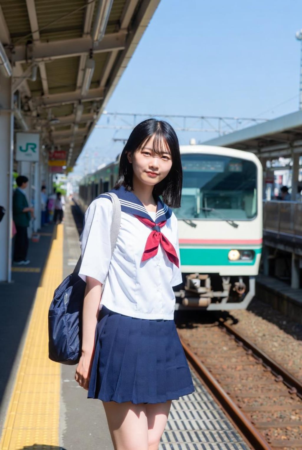 黄色い線の内側までお下がりください