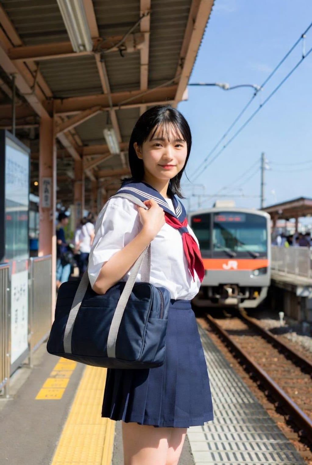 黄色い線の内側までお下がりください