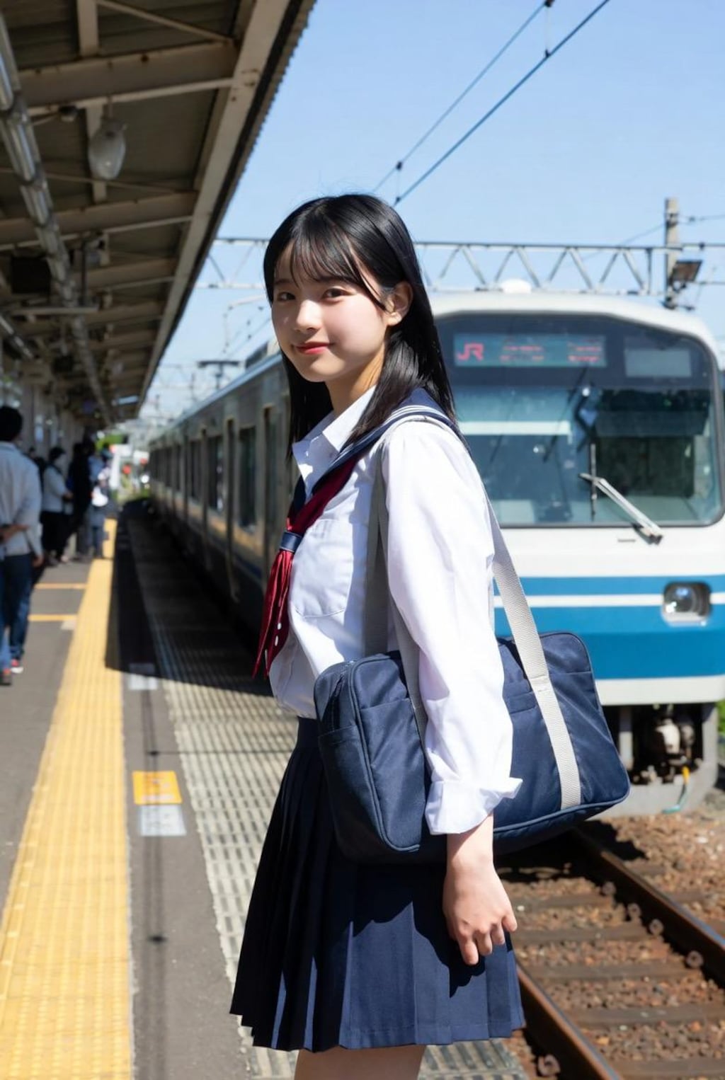 黄色い線の内側までお下がりください