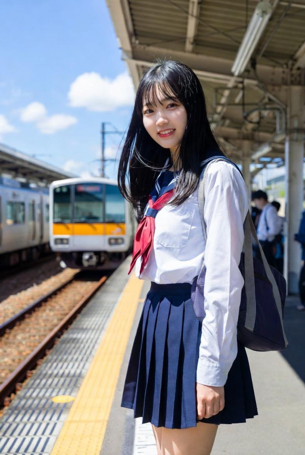 黄色い線の内側までお下がりください