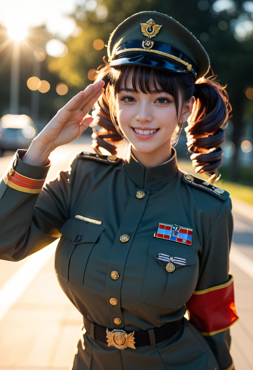 軍人コスプレ女子04