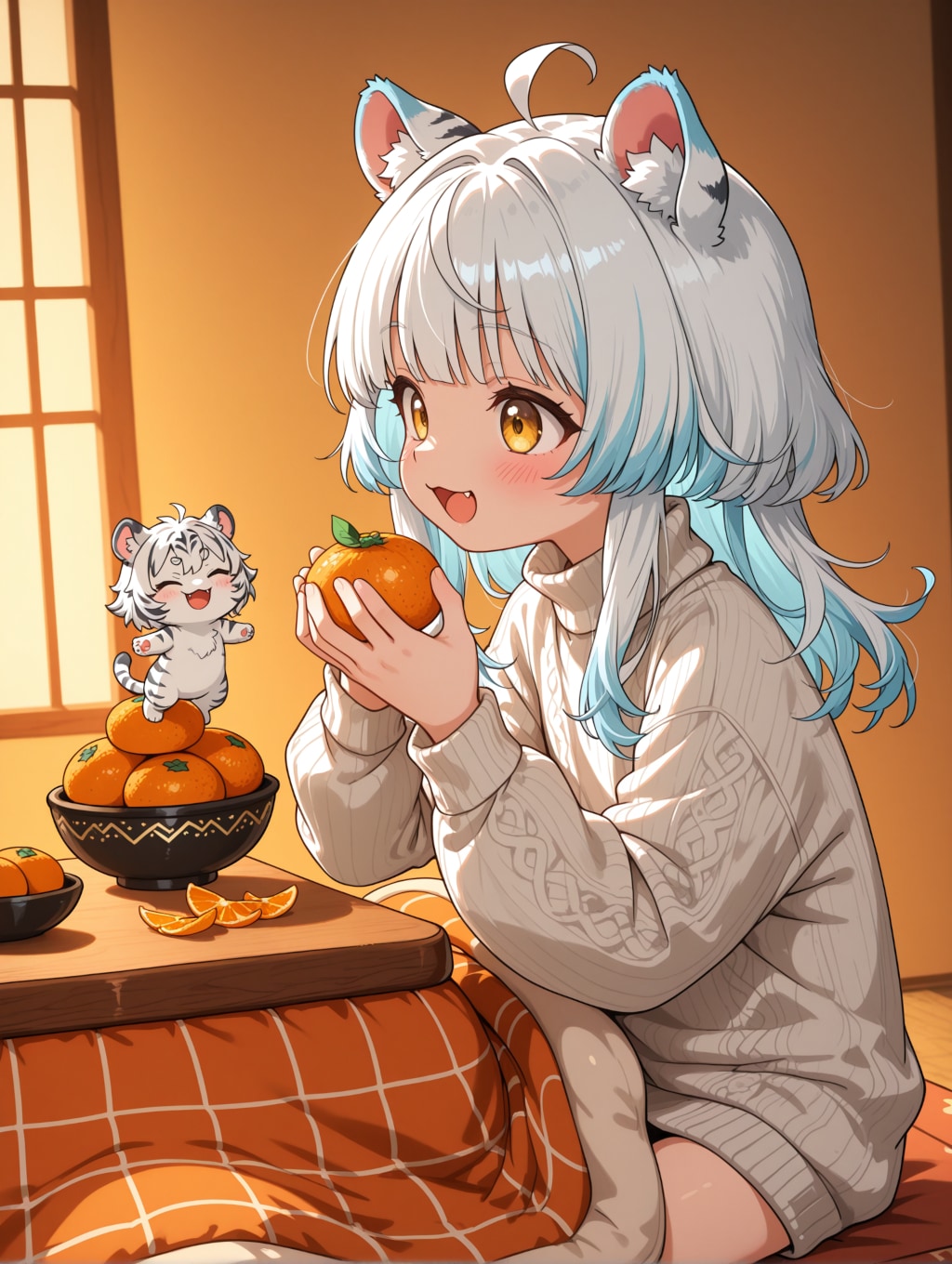 みかんがあるとテンション上がるタイプ