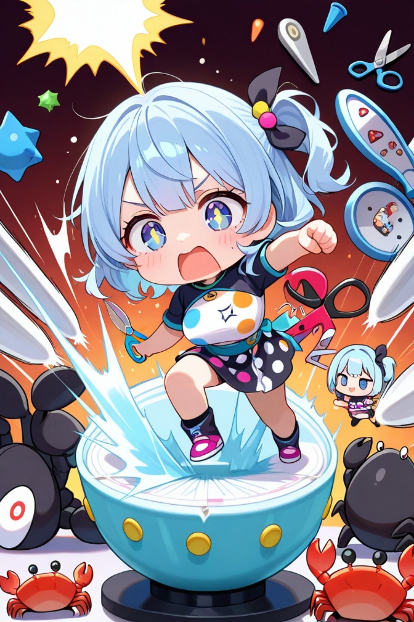 青髪ちゃん | の人気AIイラスト・グラビア