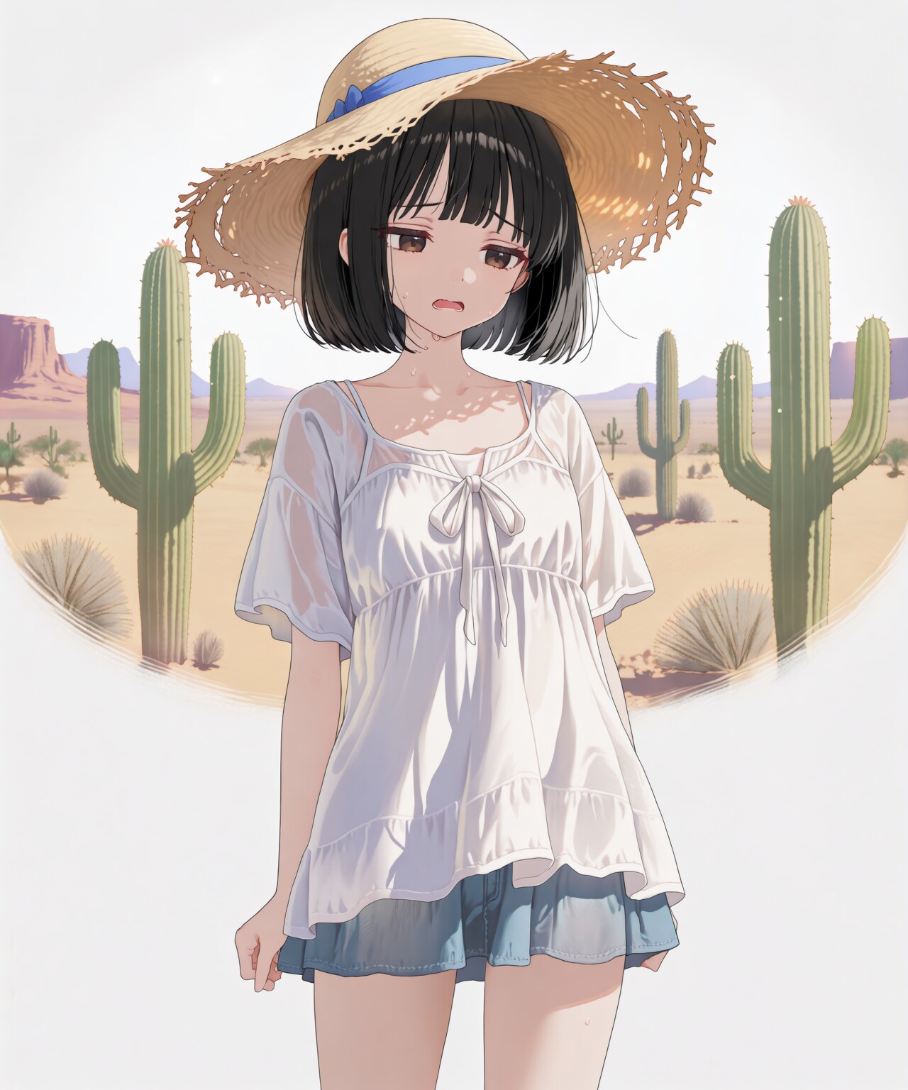 見えちゃいけないものが見えます．．． | の人気AIイラスト・グラビア