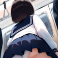 通学中のJKのぱんつを堪能【電車盗撮】 10枚目