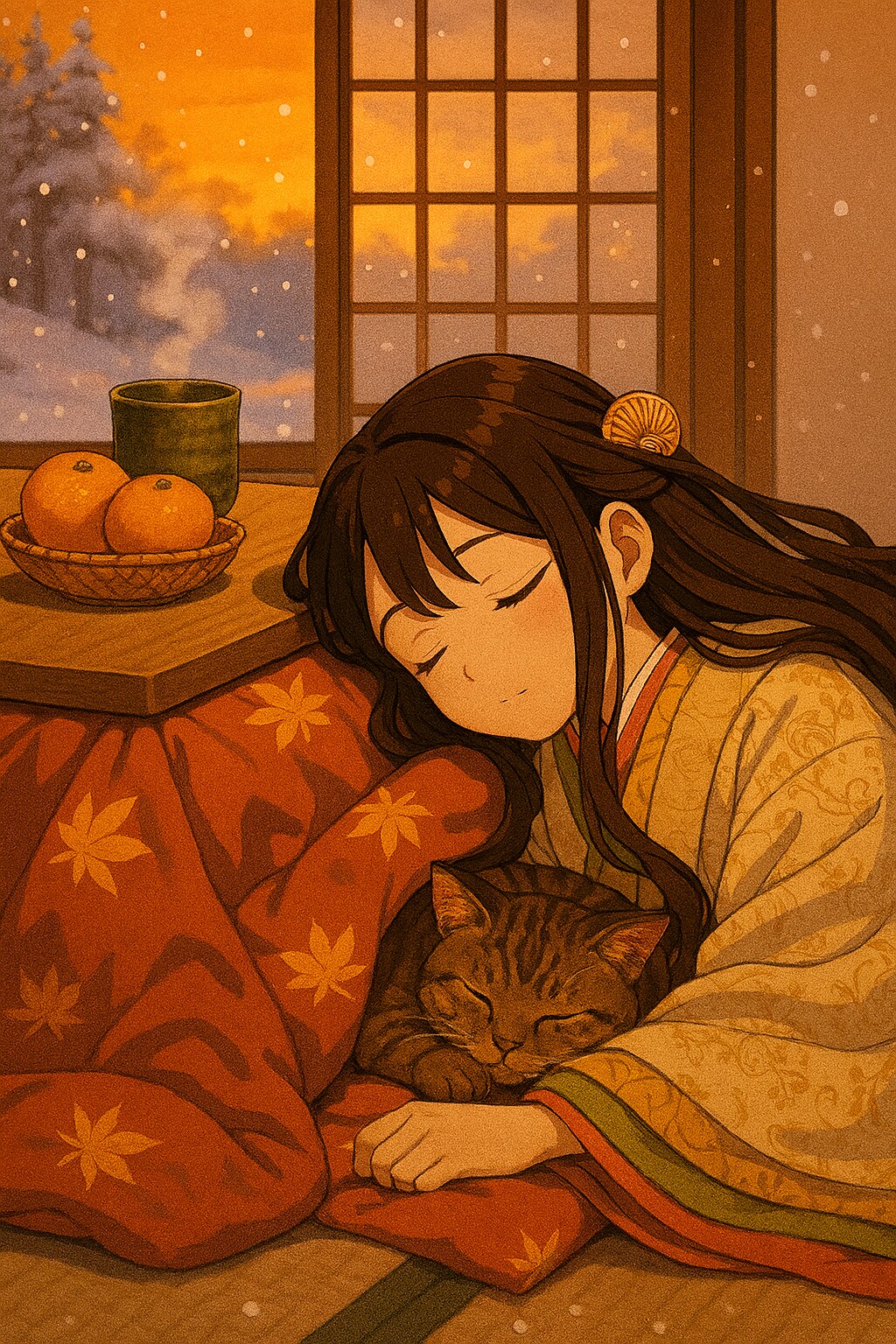 平安少女風こたつ