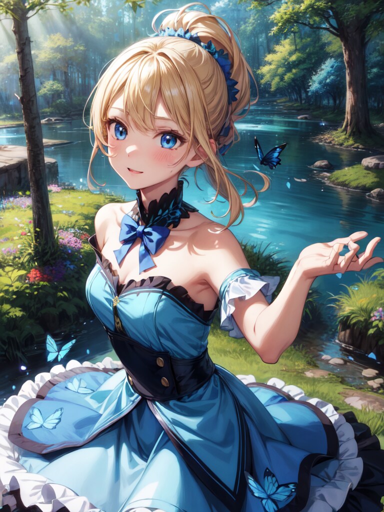 碧い蝶