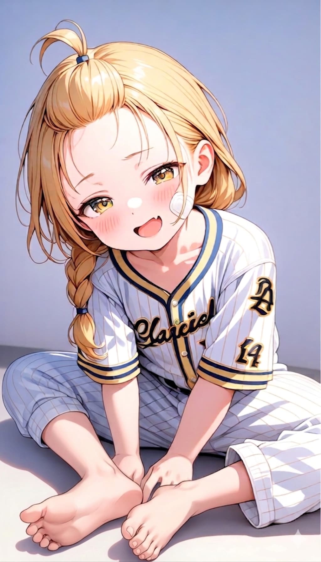 野球少女の優しいジト