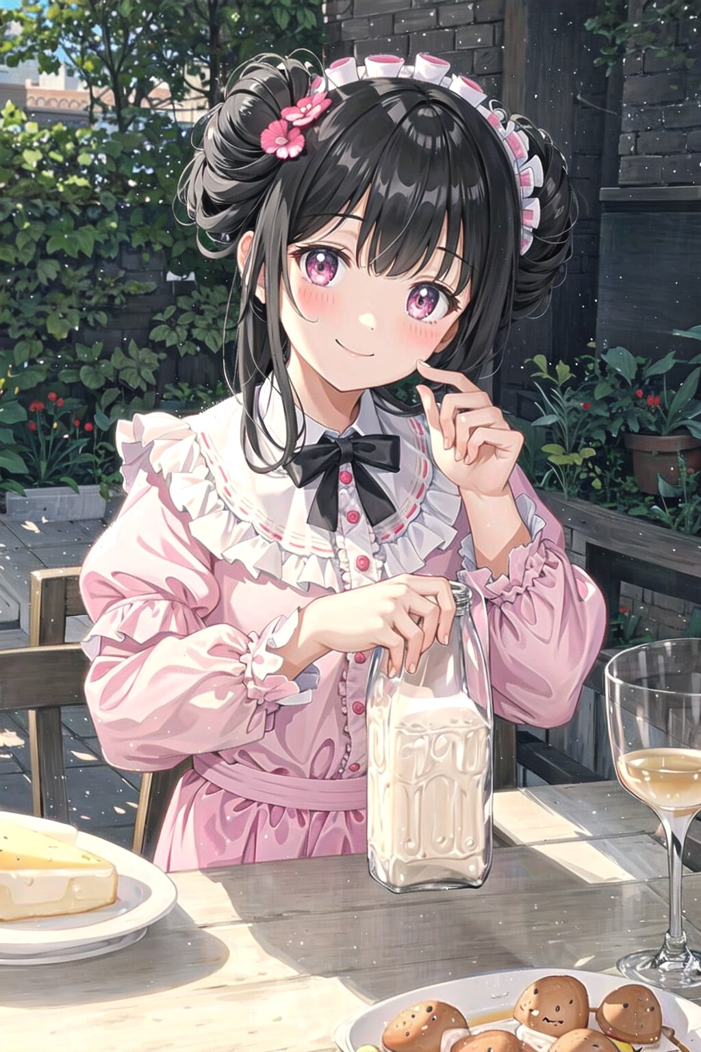 ぎゅうにゅうをのむのです