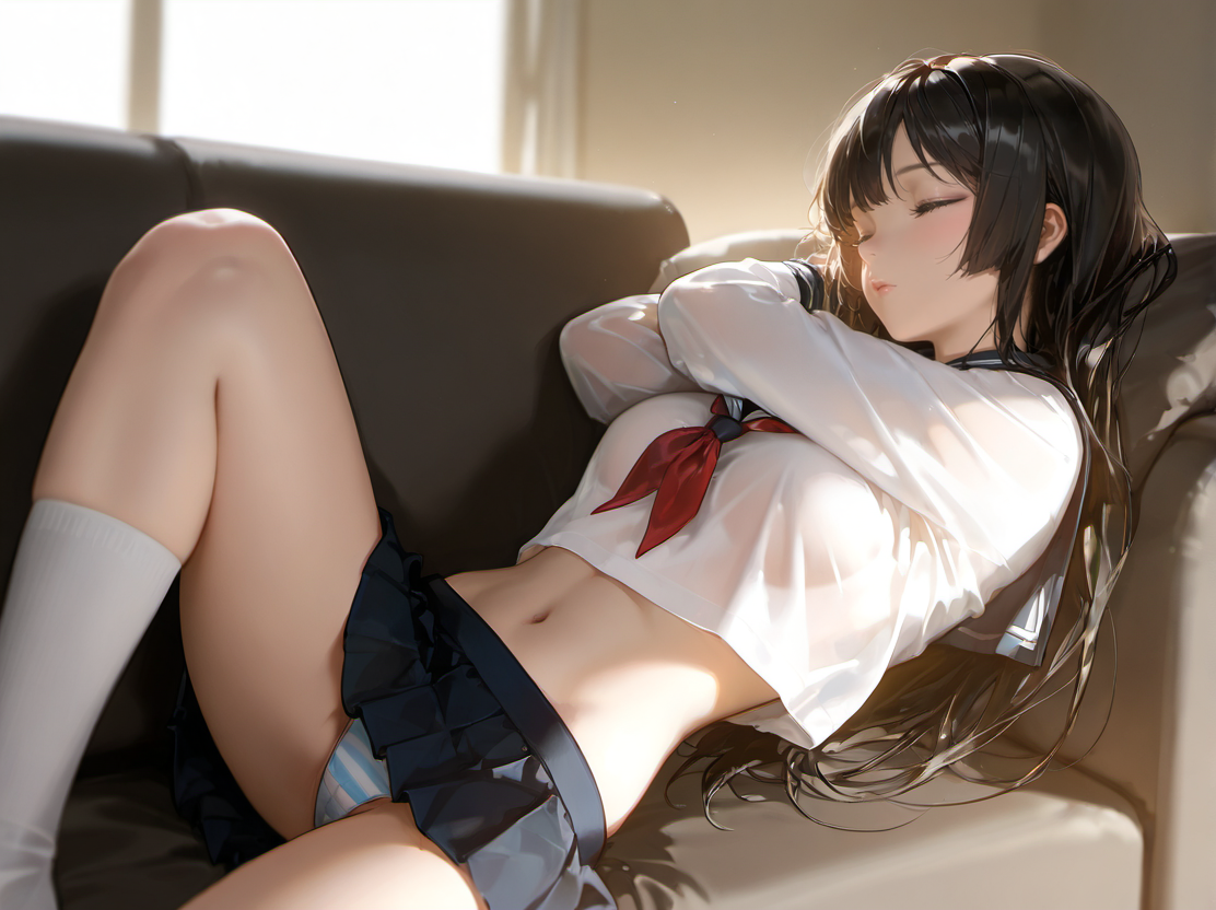 無防備な居眠りR15
