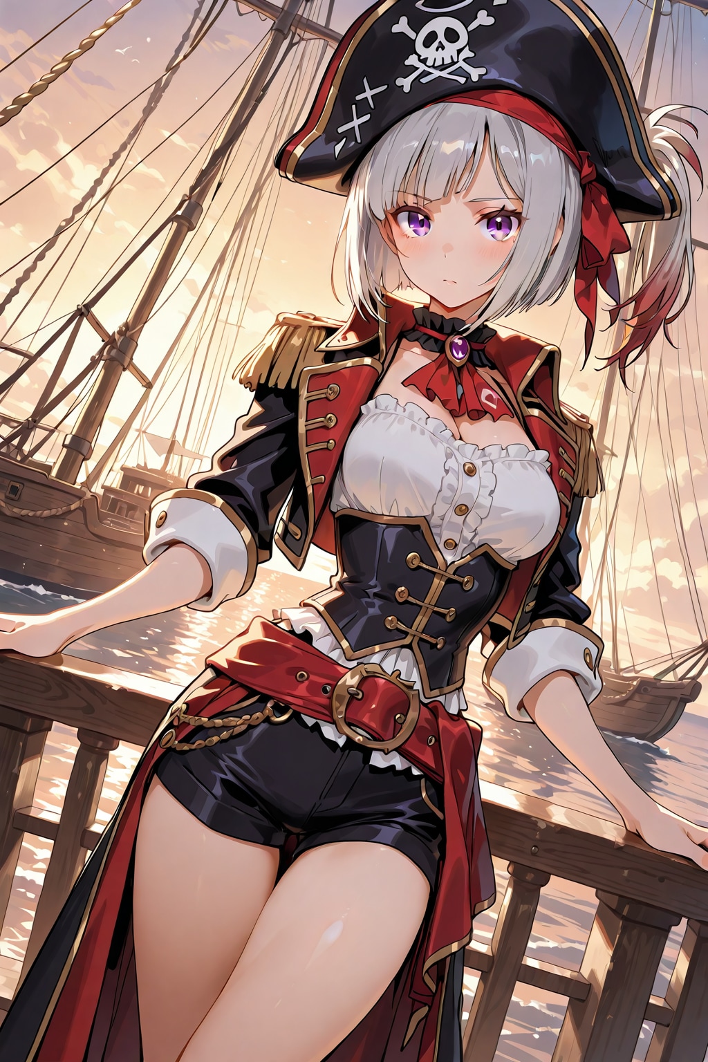 (1373)銀髪ちゃん女海賊