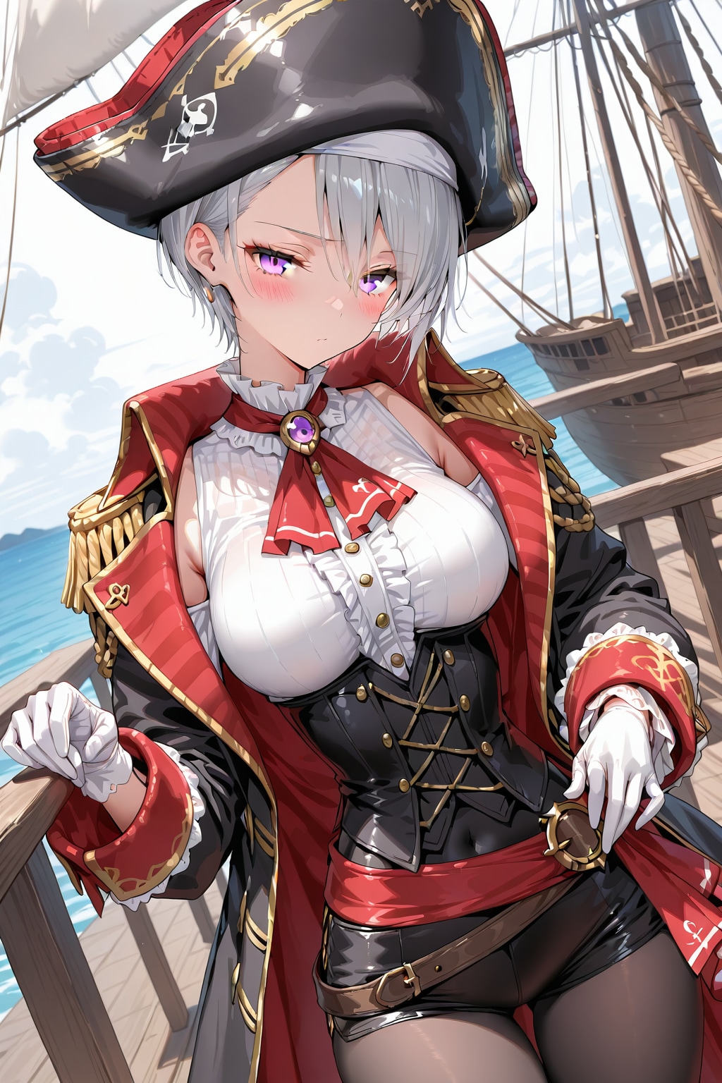 (1373)銀髪ちゃん女海賊