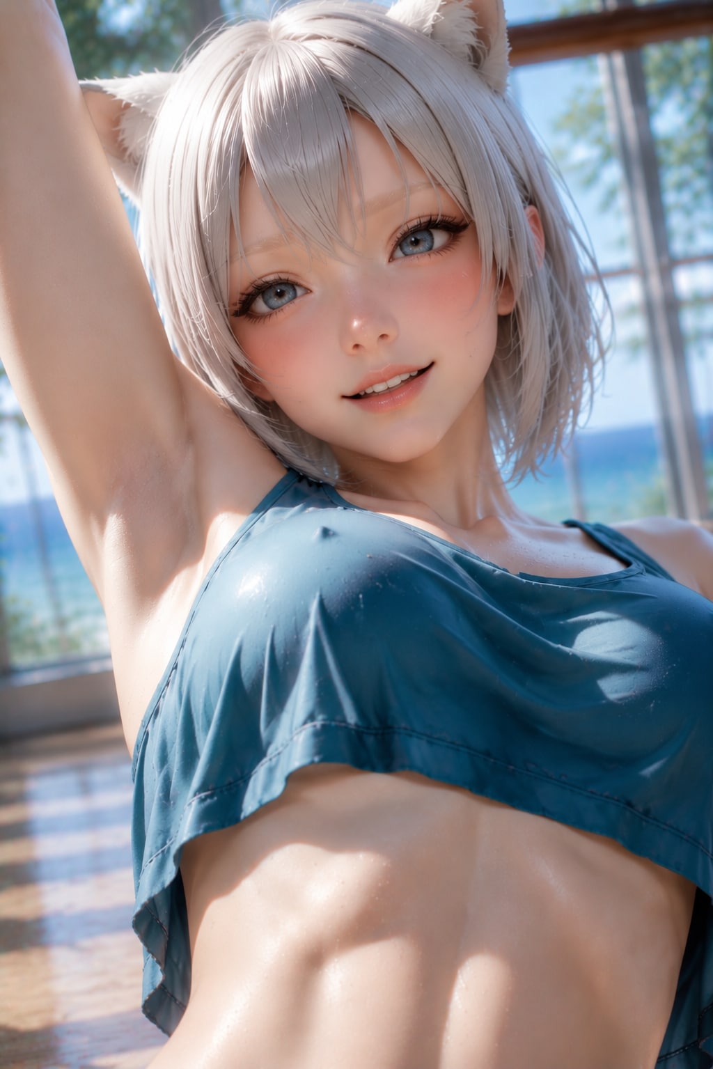 ストレッチ中に告白したら、された！