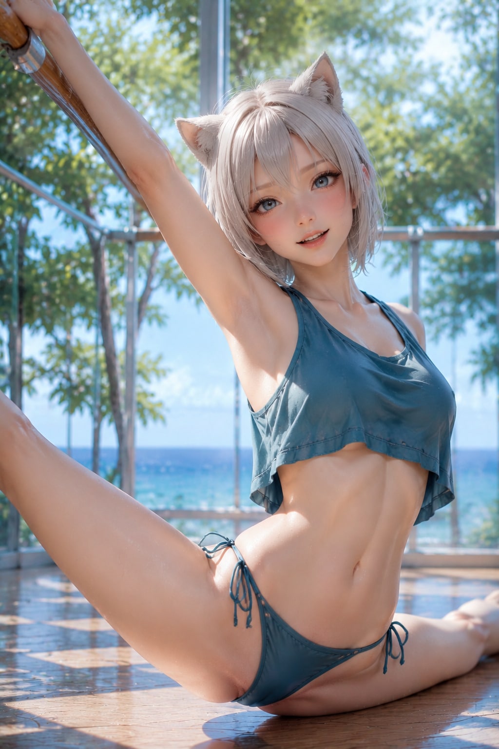 ストレッチ中に告白したら、された！