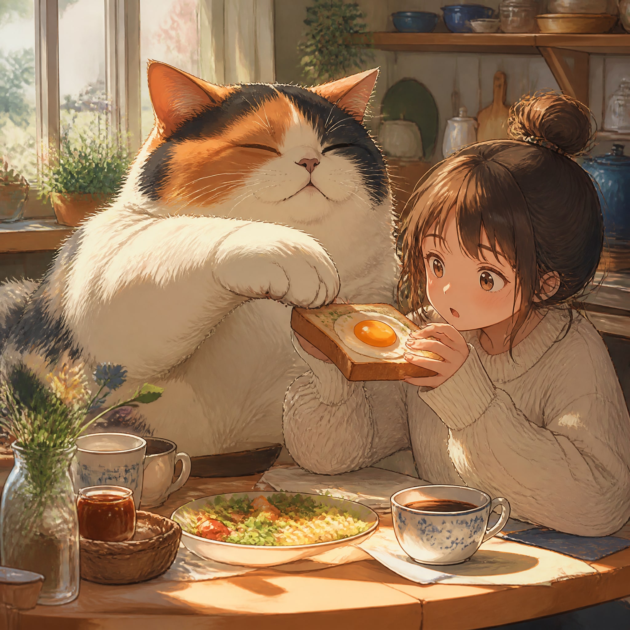 おはよう三毛殿（45）GPTimages2.0 | の人気AIイラスト・グラビア