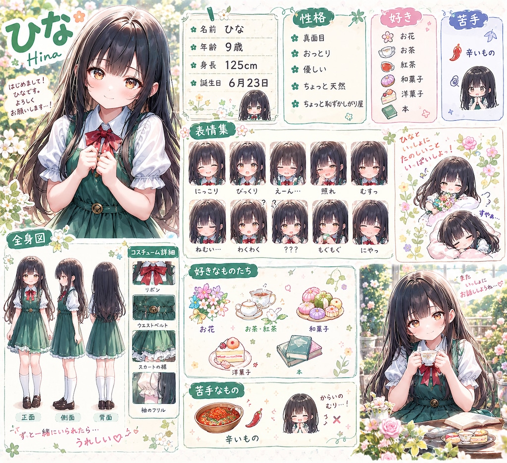 うちの子達　リファレンスシート