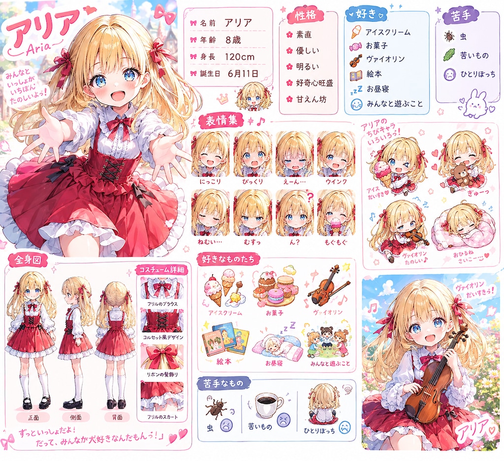 うちの子達　リファレンスシート