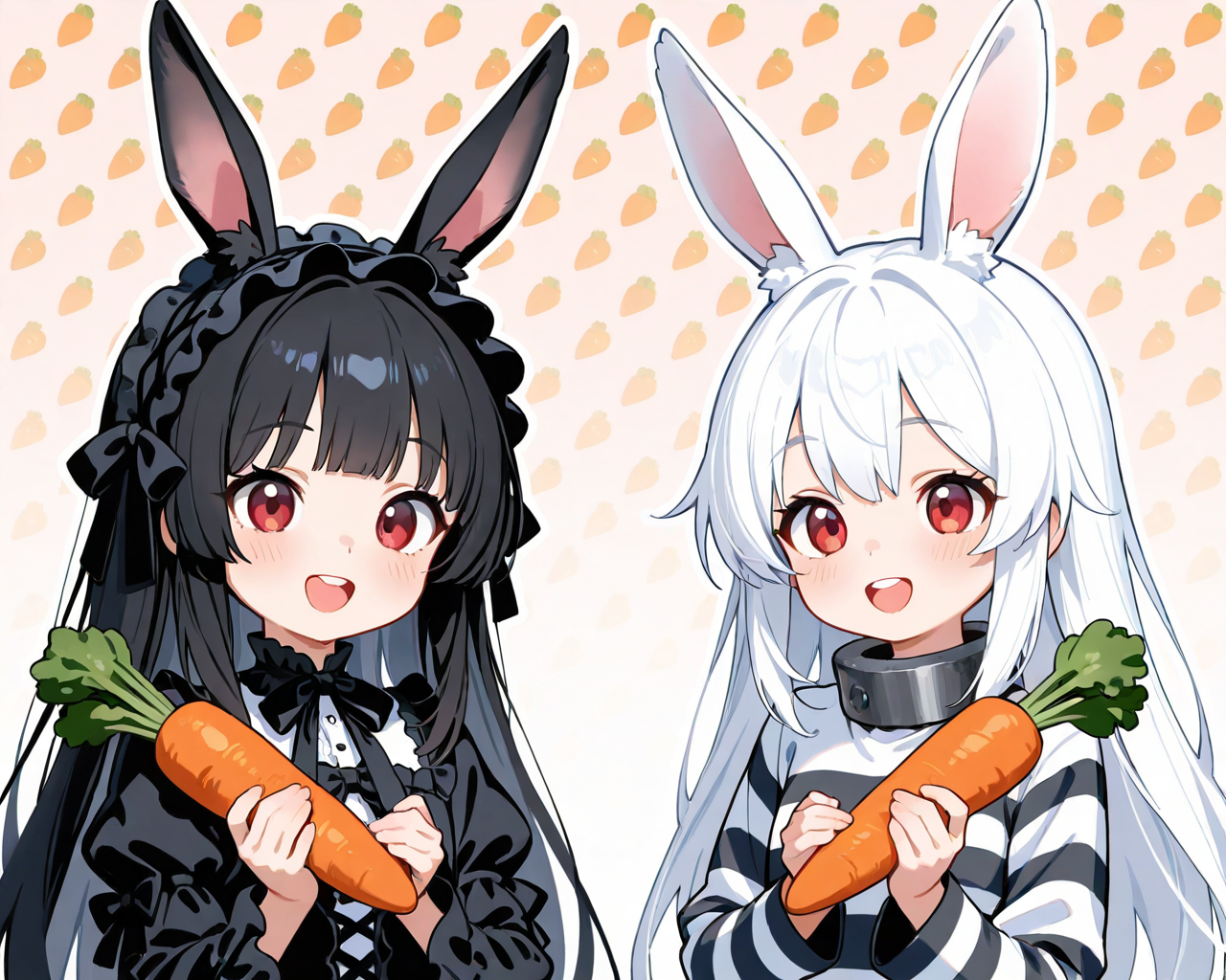 うさぎはニンジンが大好物なのです！！ | の人気AIイラスト・グラビア