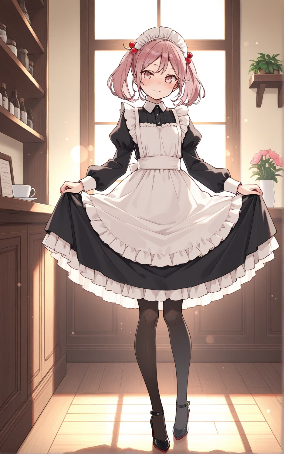 カフェのメイドさん | の人気AIイラスト・グラビア