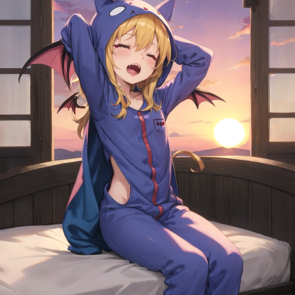 寝起きヴァンパイア | の人気AIイラスト・グラビア