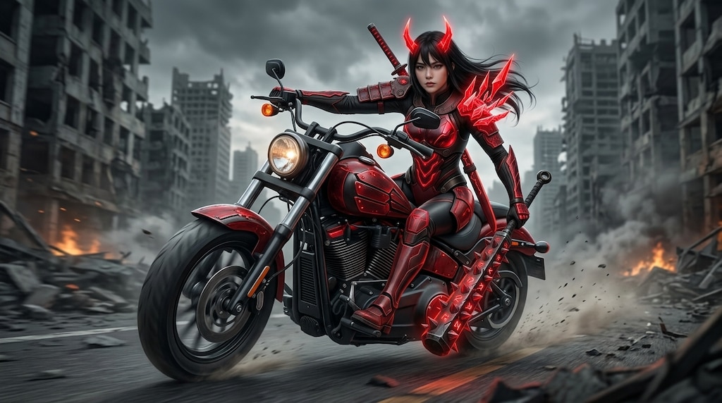 世紀末なんとかっぽい女性ライダー