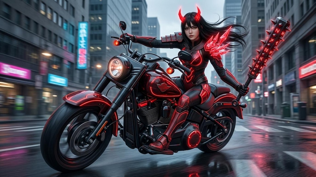 世紀末なんとかっぽい女性ライダー