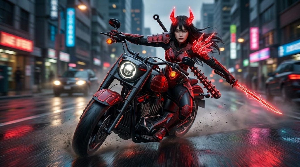 世紀末なんとかっぽい女性ライダー