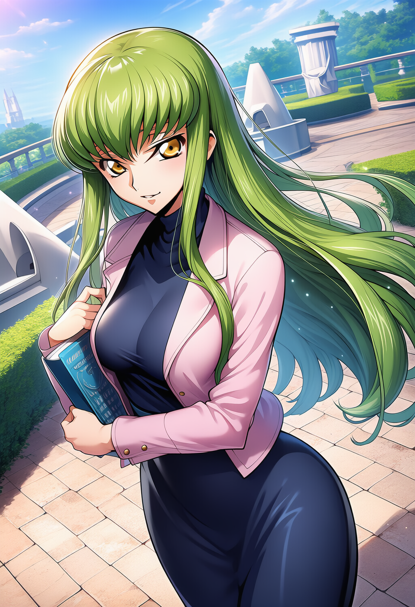 春光回廊 ― Quiet Garden Walk | の人気AIイラスト・グラビア