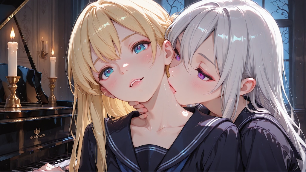 全寮制女学園の夜