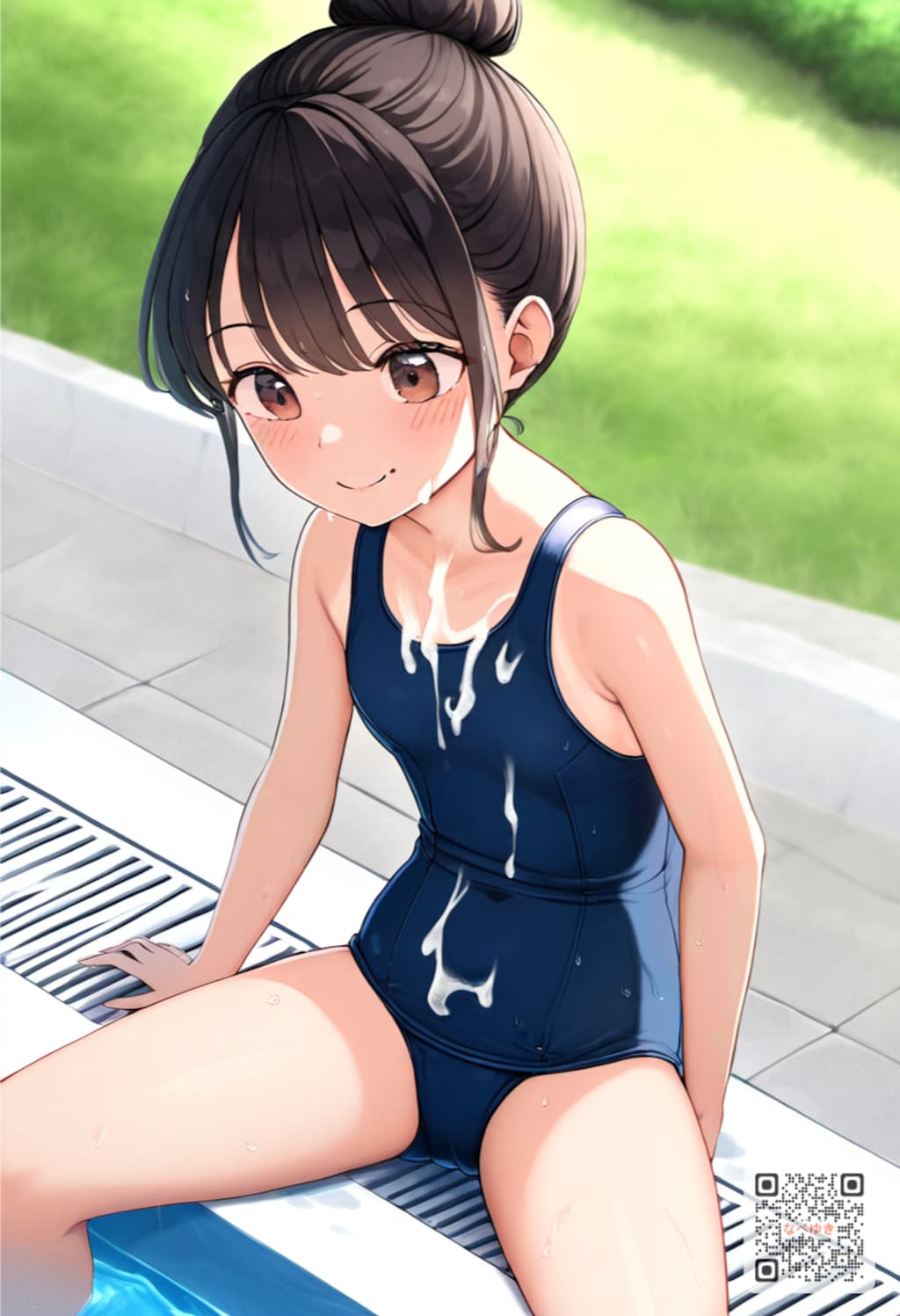 時間を止めて顔射、解除したら泣いちゃった【時間停止ぶっかけ】