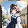 公園黒髪娘 6枚目