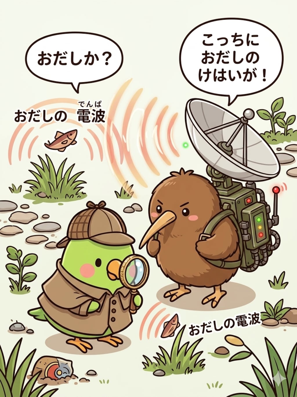アンキーちゃんとおだし探偵インコ