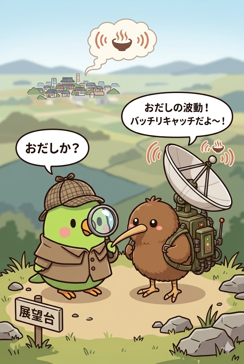アンキーちゃんとおだし探偵インコ