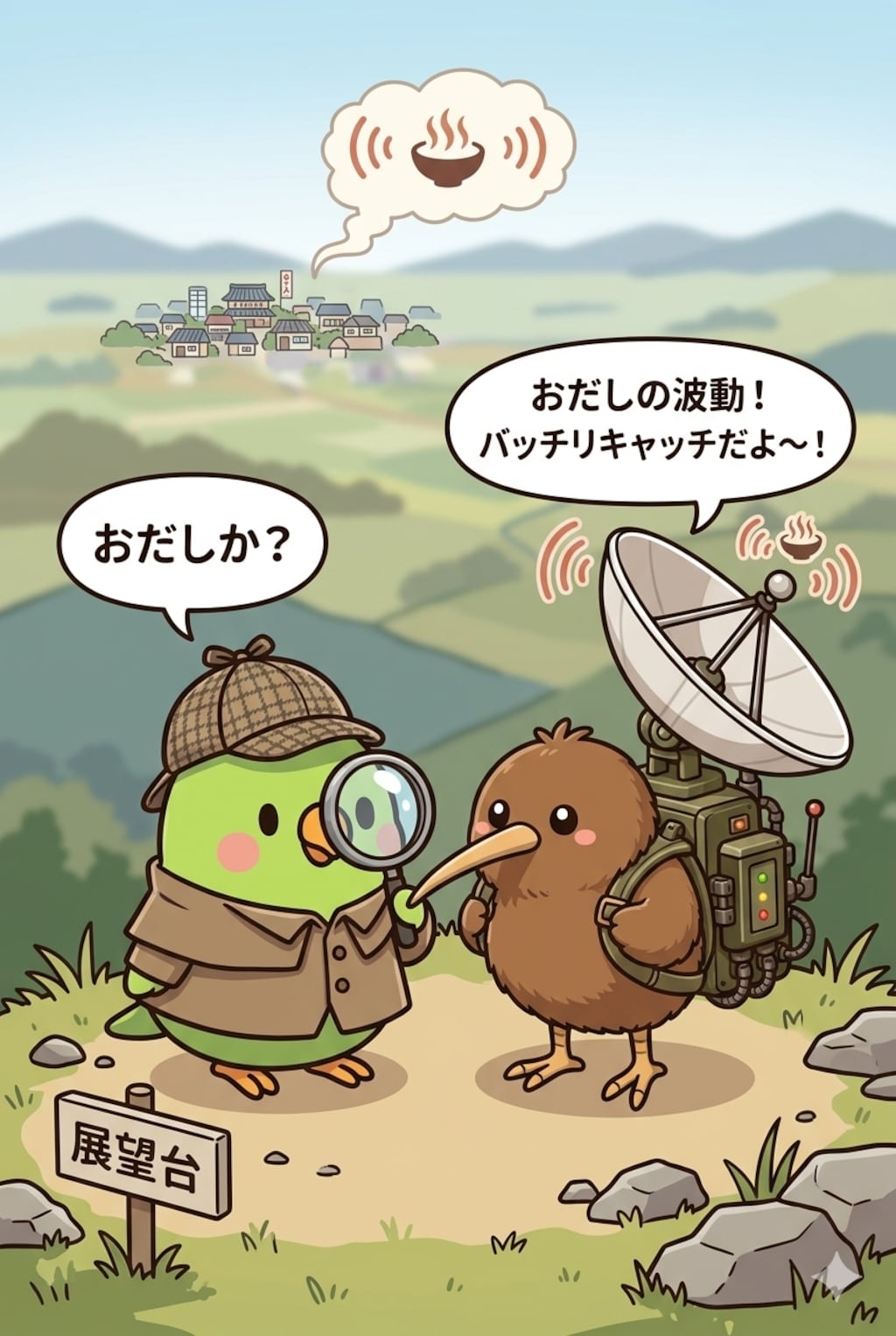 アンキーちゃんとおだし探偵インコ