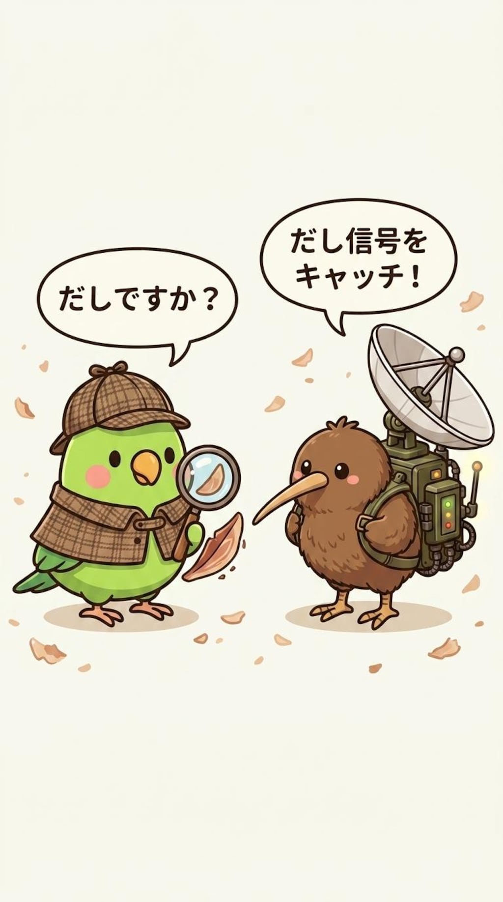 アンキーちゃんとおだし探偵インコ