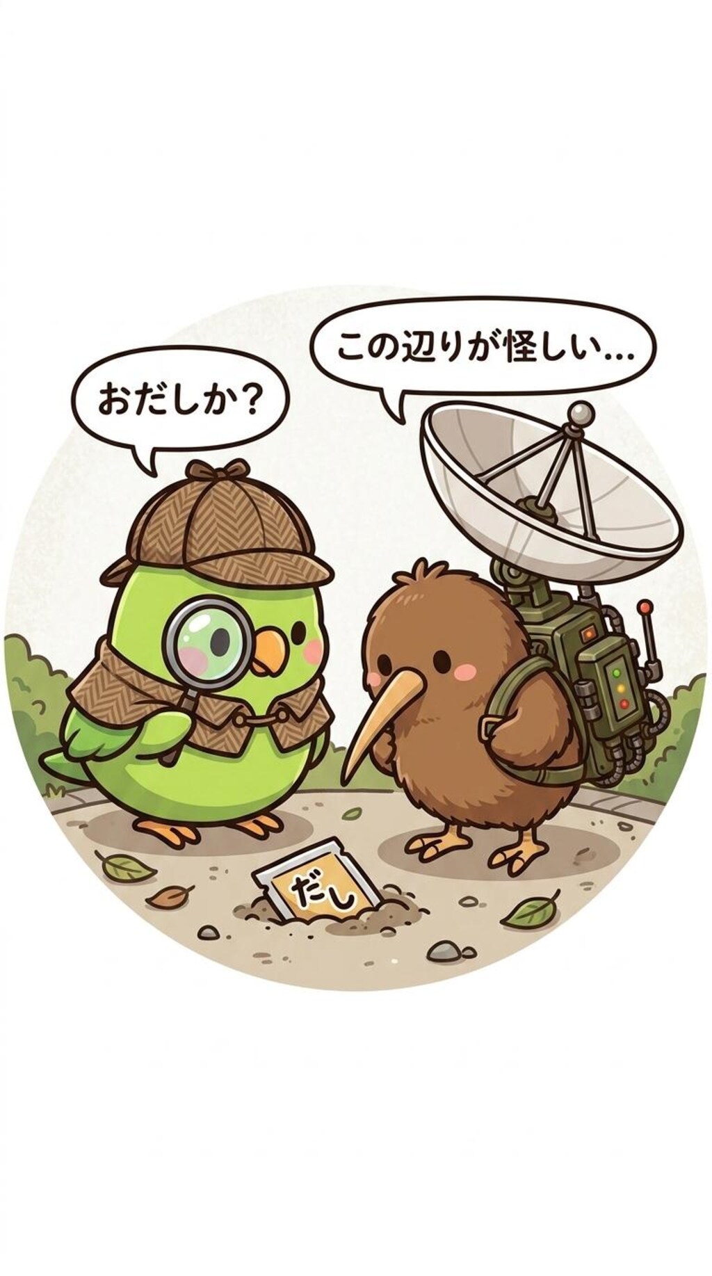 アンキーちゃんとおだし探偵インコ