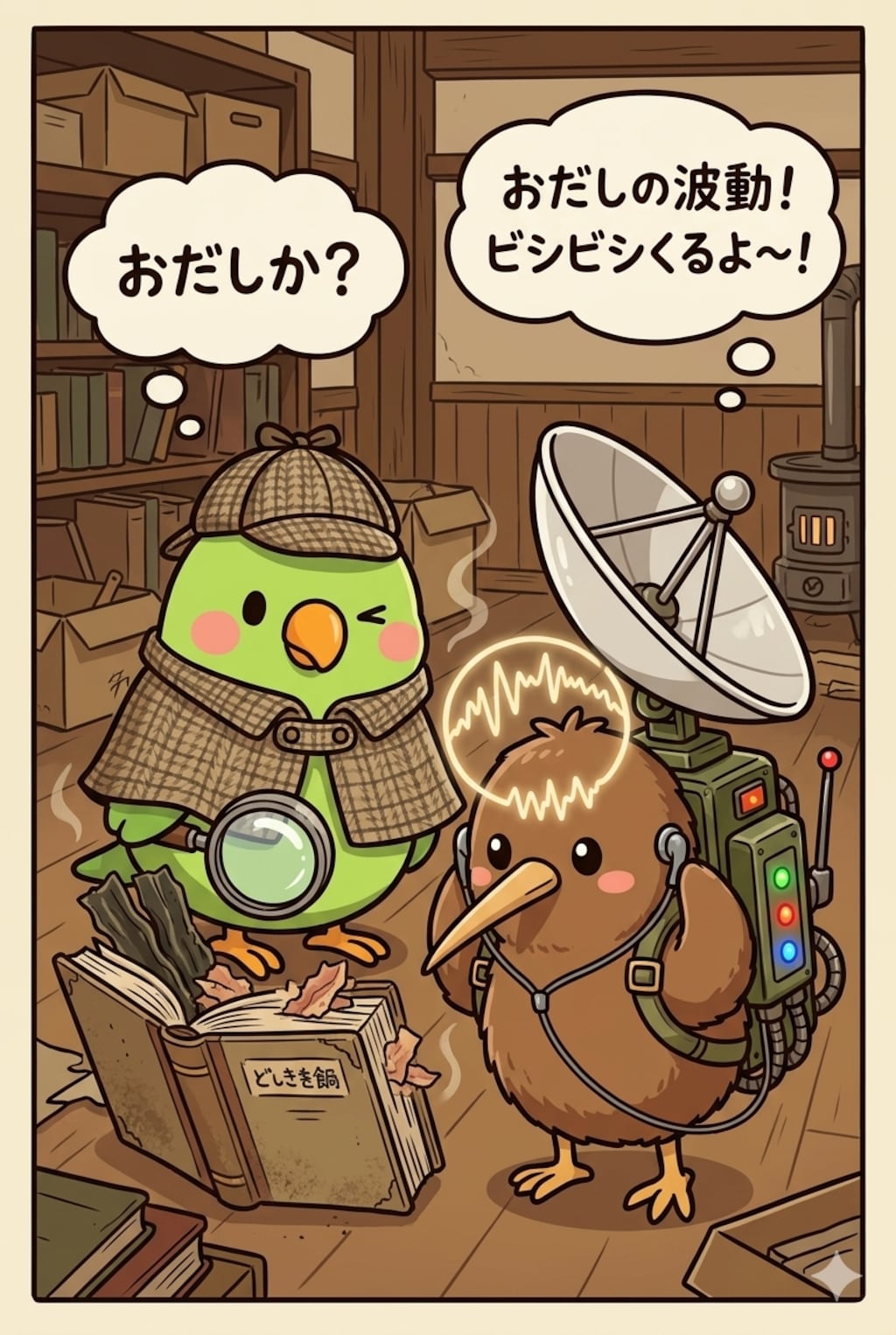 アンキーちゃんとおだし探偵インコ