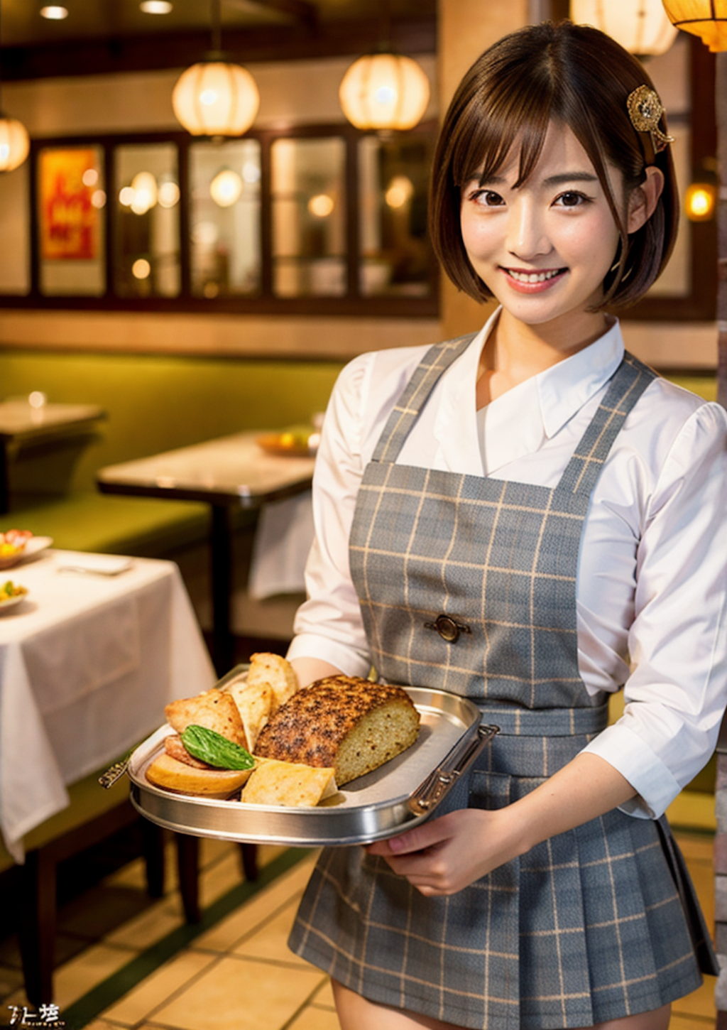 レストランウェイトレス女子3