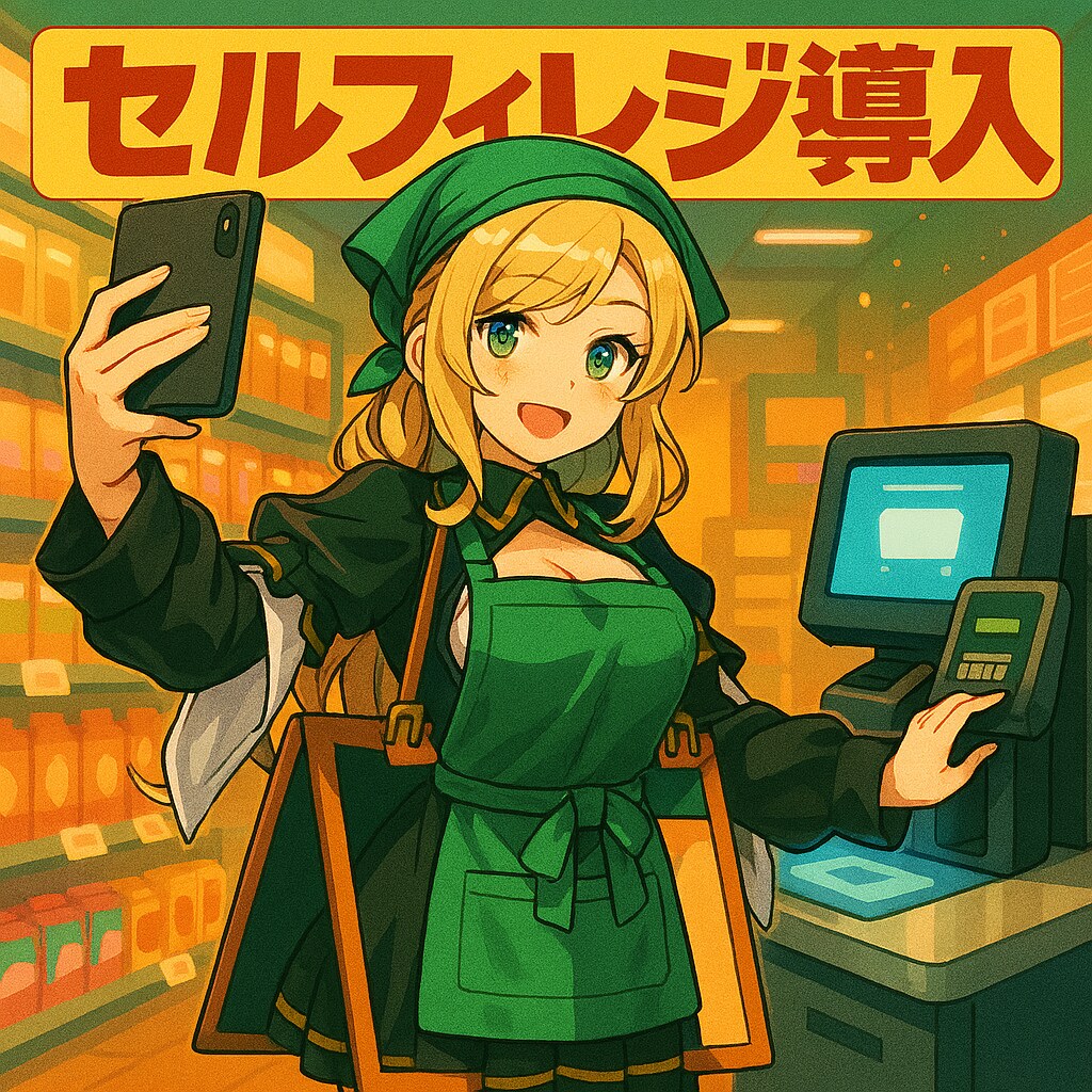 セルフィレジ導入 | の人気AIイラスト・グラビア