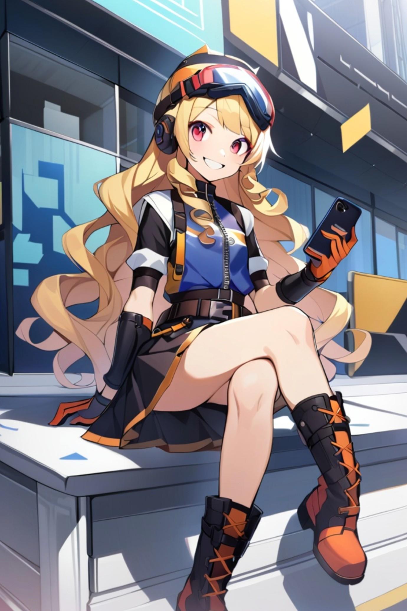 Z世代の黄色髪ちゃん