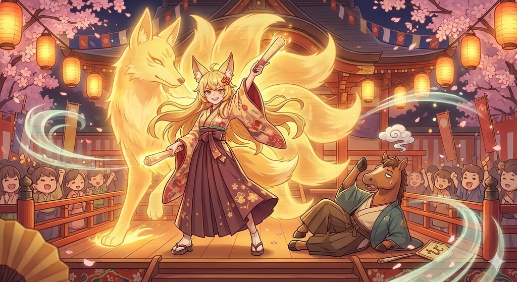 次はキツネ年よ！