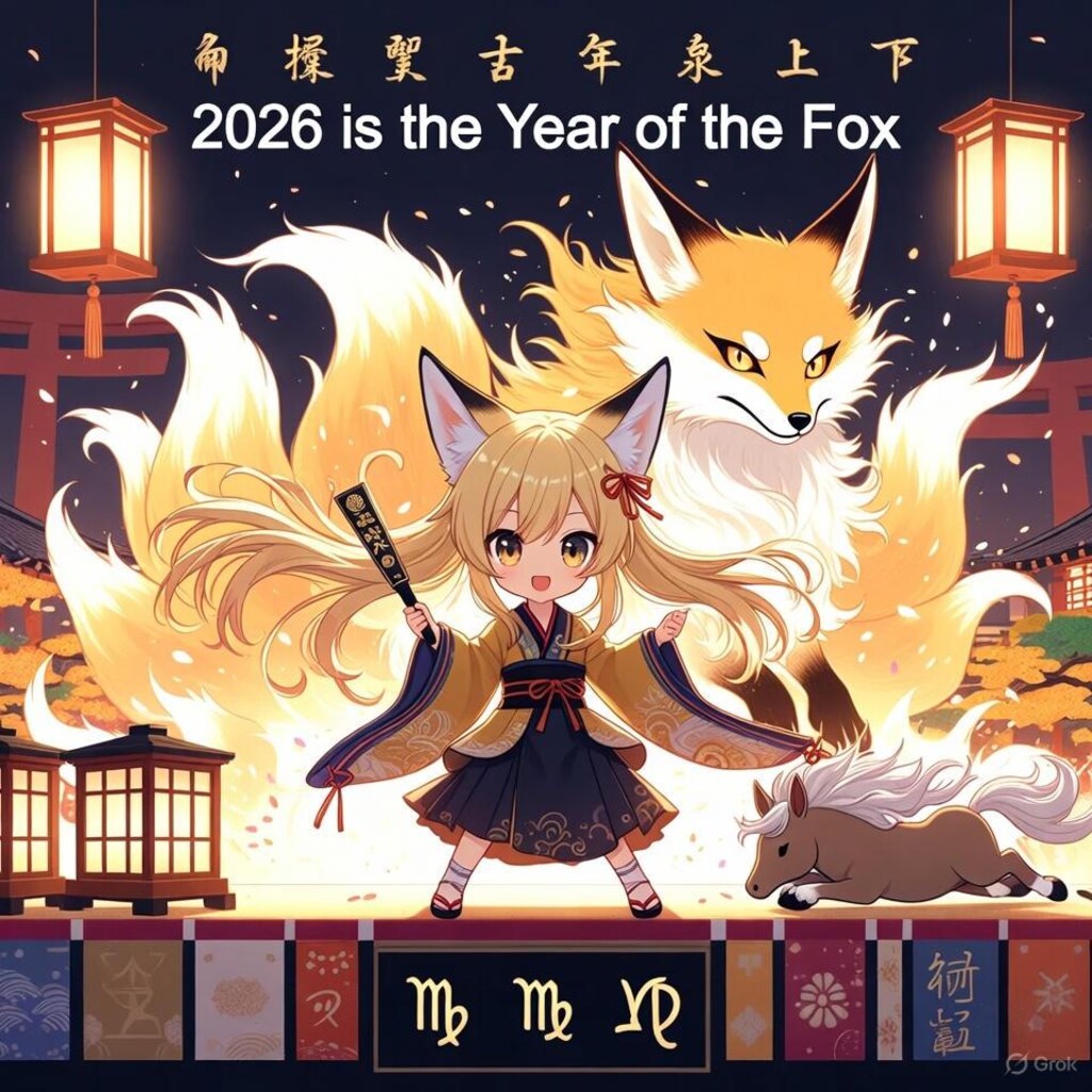 次はキツネ年よ！